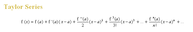 Taylor Series Formula