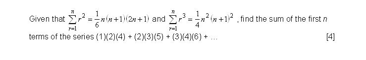 JC Math Summation